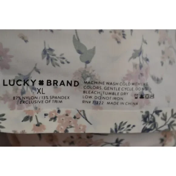 Lucky Brand Lounge Bralette Women's XL Floral Wireless Padded - Picture 8 of 10